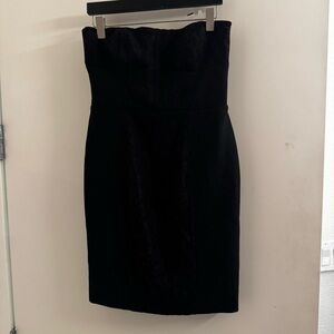 Like New Gerard Darel Lace Black Strapless Dress